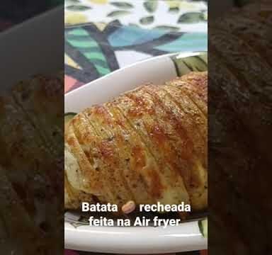 Batata 🥔 recheada feita na Air fryer