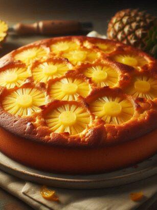 Bolo de Casca de Abacaxi Econômico