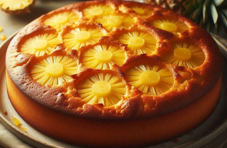 Bolo de Casca de Abacaxi Econômico