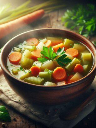 Sopa de Talos e Cascas de Legumes